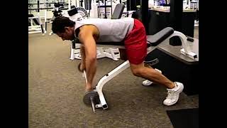 Barbell Lying Rear Delt Row