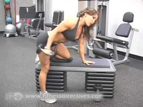 Eğilerek Arkakolla Ağırlık Kaldırma Dumbbell Kickback